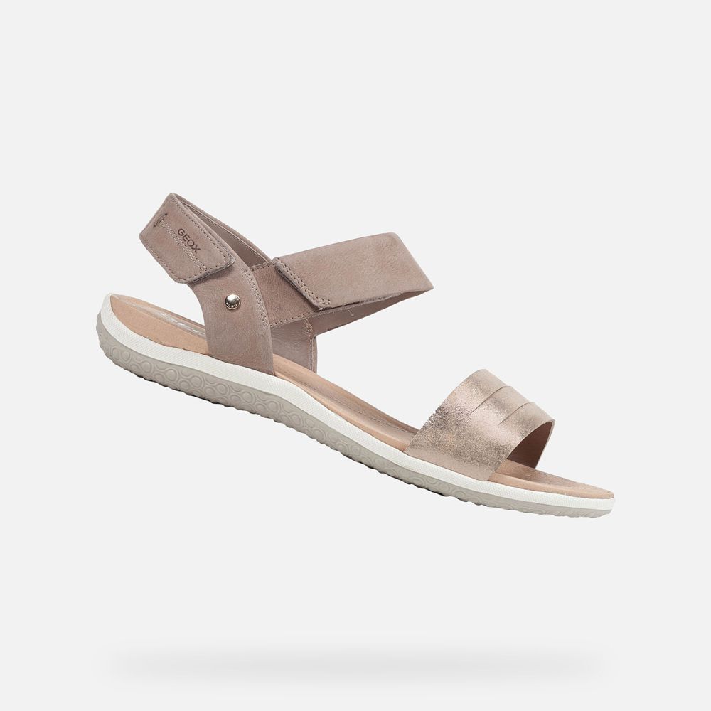 Geox Sandals Beige Vega - Geox Womens Shoes - KMBVLY054